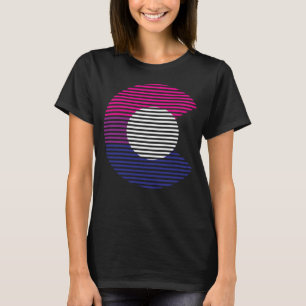 Colorado Pride State C Bisexual Flagga T Shirt
