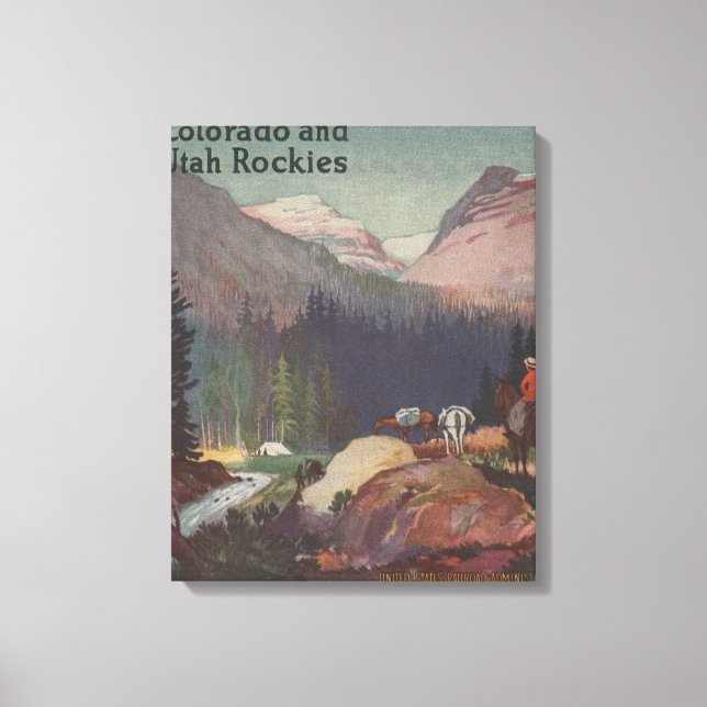 Colorado Railroad Promoting Poster Canvastryck (Framsida)