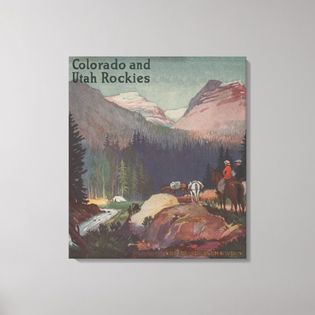 Colorado Railroad Promoting Poster Canvastryck (Framsida)