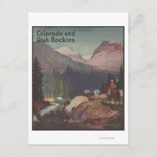 Colorado Railroad Promoting Poster Vykort