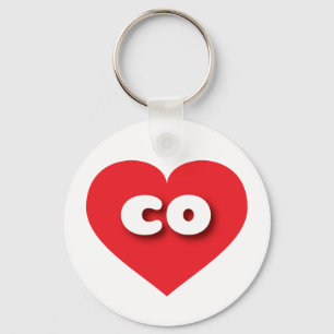 Colorado Red Hjärt - I kärlek co Nyckelring
