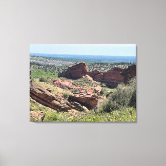 Colorado Red Sten Canvastryck