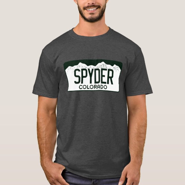 Colorado registreringsskylt: Kan förmiddagen T Shirt (Framsida)