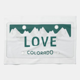 Colorado registreringsskylt kökshandduk