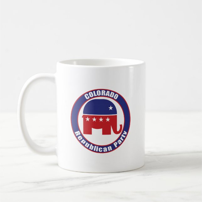 Colorado republikanskaa partit kaffemugg (Vänster)