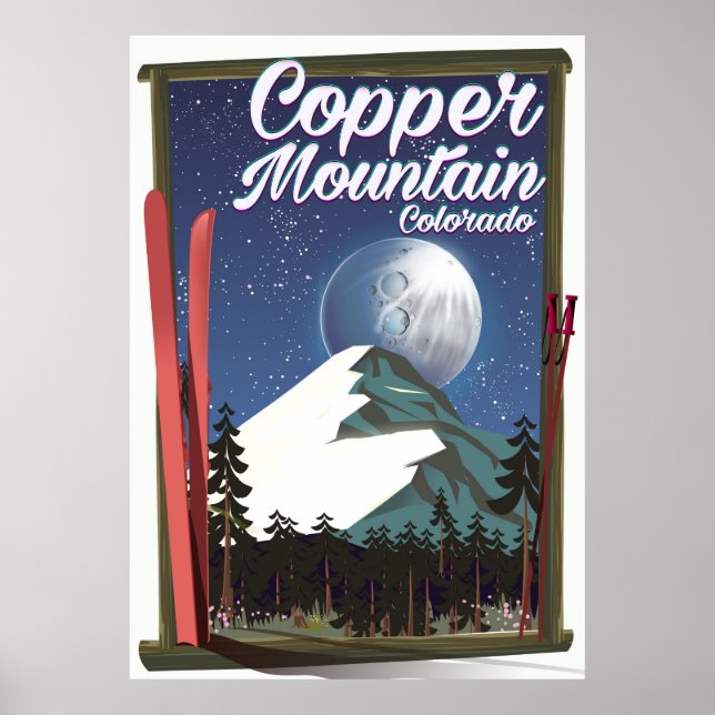 Colorado-reseaffisch Copper Mountain Poster (Framsidan)