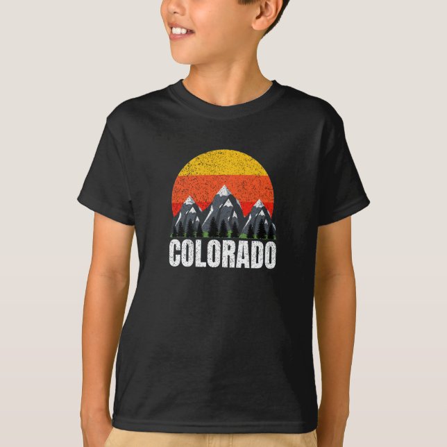 COLORADO RETRO SOL MOUNTAINS T SHIRT (Framsida)