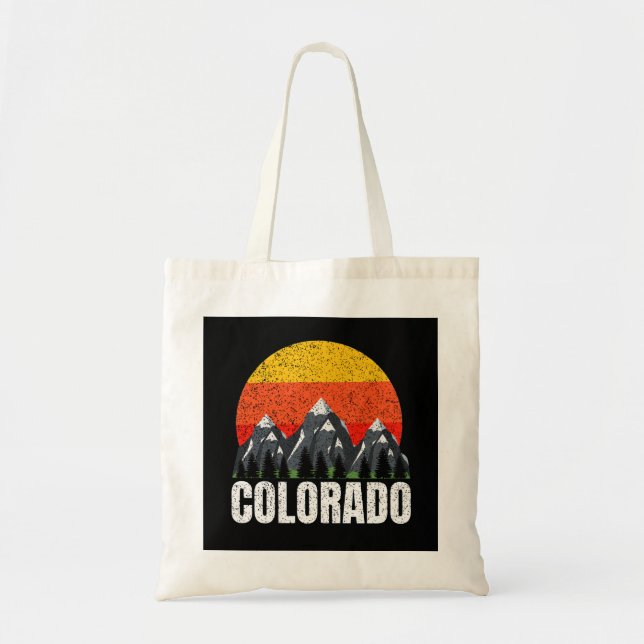 Colorado Retro Sunset Tygkasse (Framsidan)