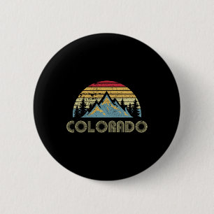 Colorado - Retro Vintage Berg Natur Vandring Knapp