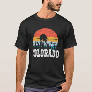 Colorado Retro Vintage Mountains Natature Hiking S T Shirt