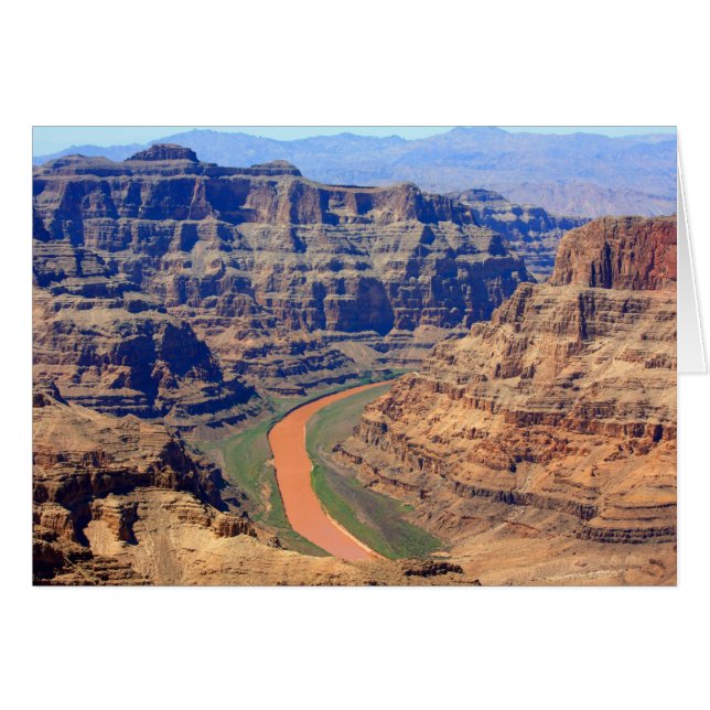 Colorado River Grand Canyon Hälsningskort (Framsidan Horizontal)