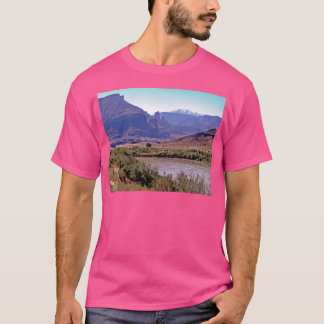 Colorado River La Sal Mountains Baseball Sleeve T Shirt