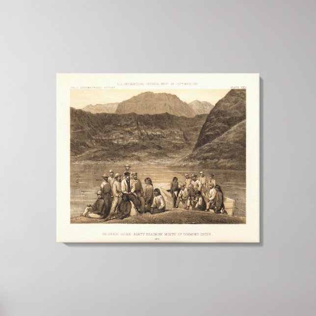 Colorado River party, Diamond Bäck Canvastryck (Framsida)