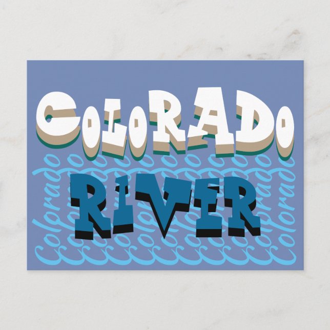 Colorado River Postcard Vykort (Framsida)