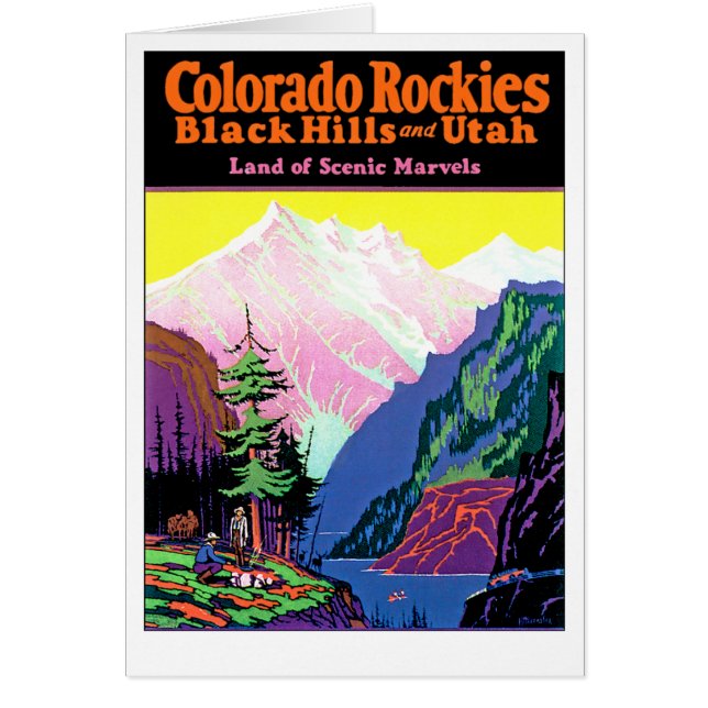 Colorado Rockies Hälsningskort (Framsidan)