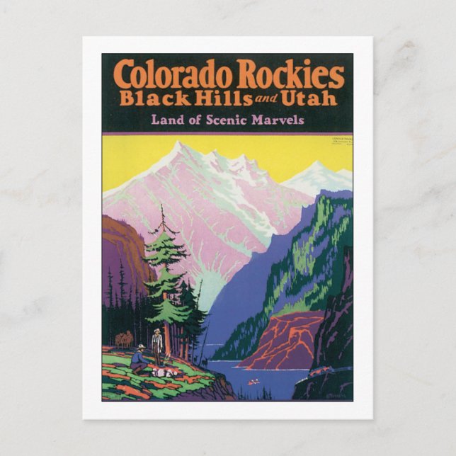Colorado Rockies Vykort (Framsida)