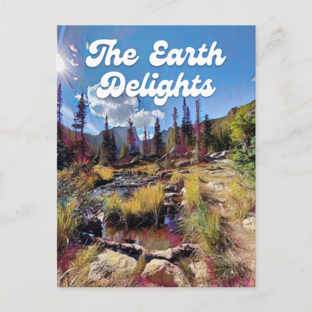 Colorado Rocky Mountain Bäck vykort (Framsida)
