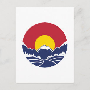 Colorado Rocky Mountain Emblem Vykort