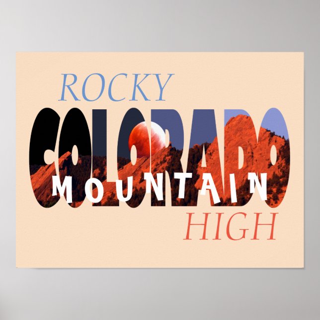 Colorado - Rocky Mountain High Poster (Framsidan)