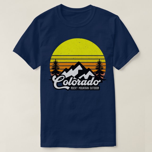 Colorado Rocky Mountain National Park T Shirt (Design framsida)