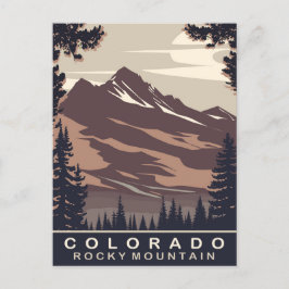 Colorado, Rocky Mountain, Travel Vykort