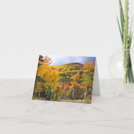 Colorado Rocky mountains Aspen Träd Fall Foliage Kort