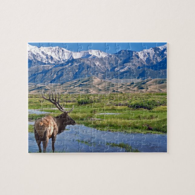 Colorado Rocky mountains Elk Pussel (Horisontell)
