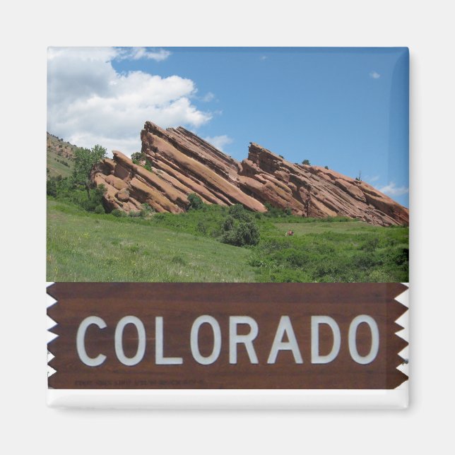 Colorado Rocky mountains Magnet (Framsidan)