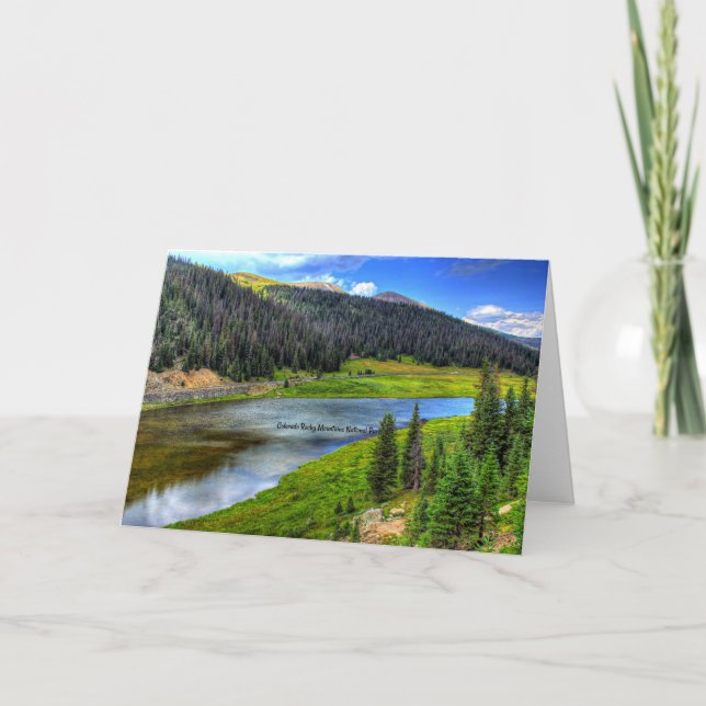 Colorado Rocky mountains nationalpark Kort (Framsida)