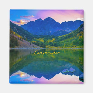 Colorado Rocky mountains och Sjö Magnet