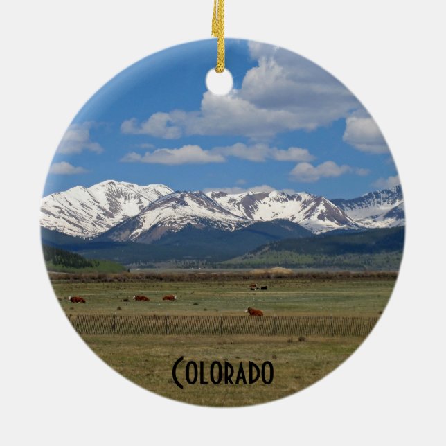Colorado Rocky mountains Ornament (Baksidan)
