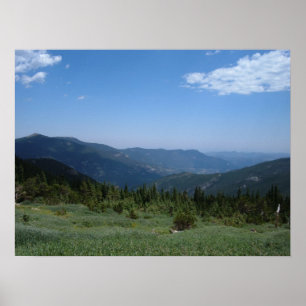 Colorado Rocky mountains Panorama Poster