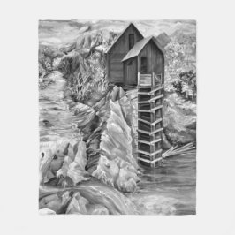 Colorado Rocky mountains River Crystal Mill Fleecefilt