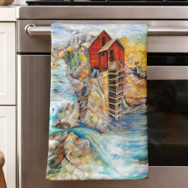 Colorado Rocky mountains River Crystal Mill Kökshandduk
