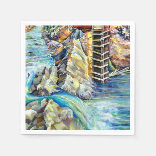 Colorado Rocky mountains River Crystal Mill Pappersservett (Framsidan)