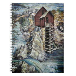 Colorado Rocky mountains River Monogram Anteckningsbok