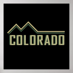 Colorado rocky mountains tillstånd poster