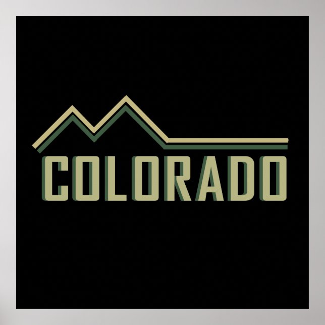 Colorado rocky mountains tillstånd poster (Framsidan)
