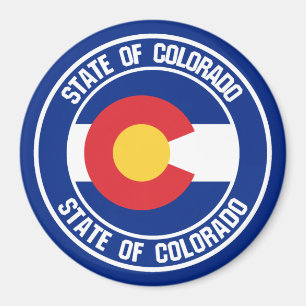 Colorado Round Emblem Magnet