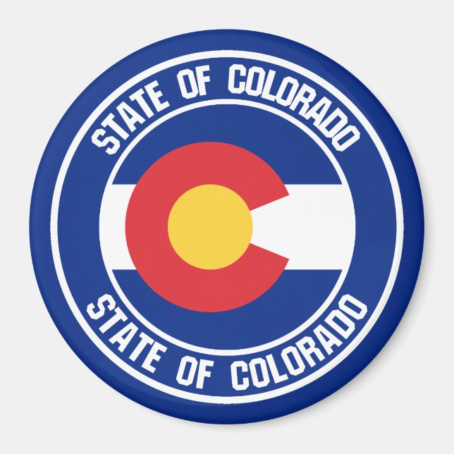 Colorado Round Emblem Magnet (Framsidan)