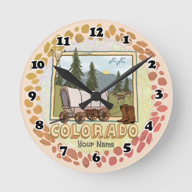 Colorado runtidsklocka rund klocka (Framsida)