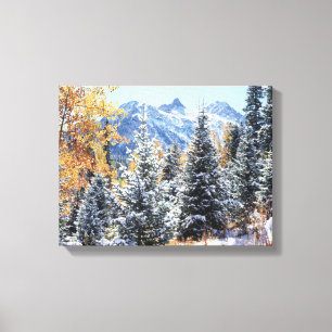 Colorado, San Juan-bergen, Första snön Canvastryck