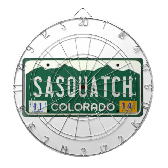 Colorado Sasquatch registreringsskylt Piltavla (Framsidan)