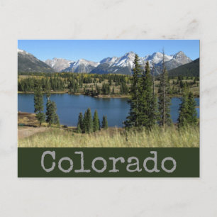 Colorado Scenia Sjö & Mountains vycard Vykort