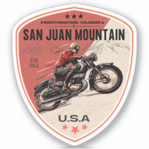 Colorado Scenic Byway San Juan Skyway motorcykel Klistermärken
