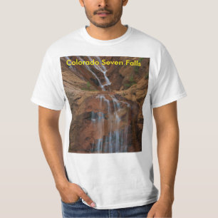 Colorado sju nedgångT-tröjavit man Tee