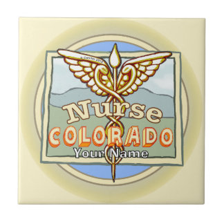 Colorado Sjuksköterska Caduceus Kakelplatta