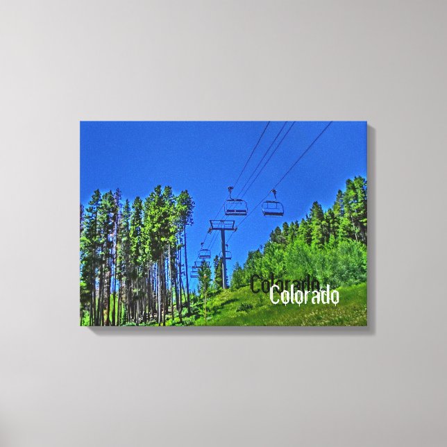Colorado ski hiss canvas wrap (Framsida)