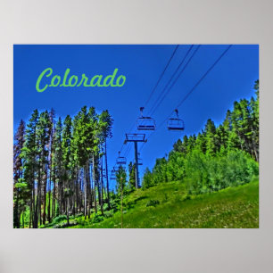 Colorado ski hiss poster