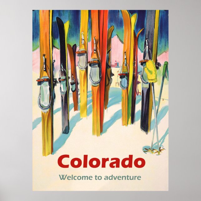 Colorado Ski Poster (Framsidan)